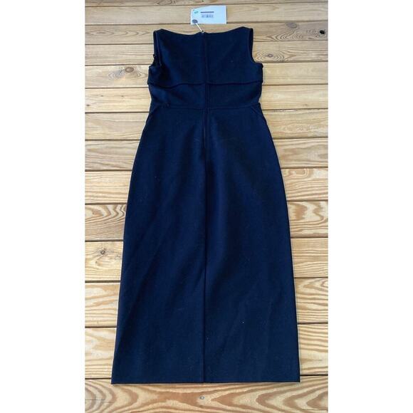 NEW Dsquared2 Sleeveless Midi Dress Size XS Women’s Black - Picture 2 of 8